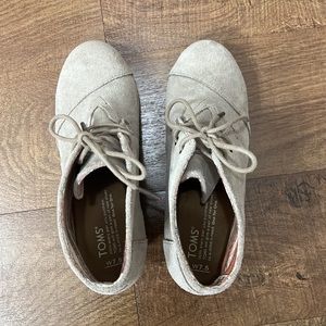 Tom Lace Up Faux Suede Wedge Boots Size 7.5